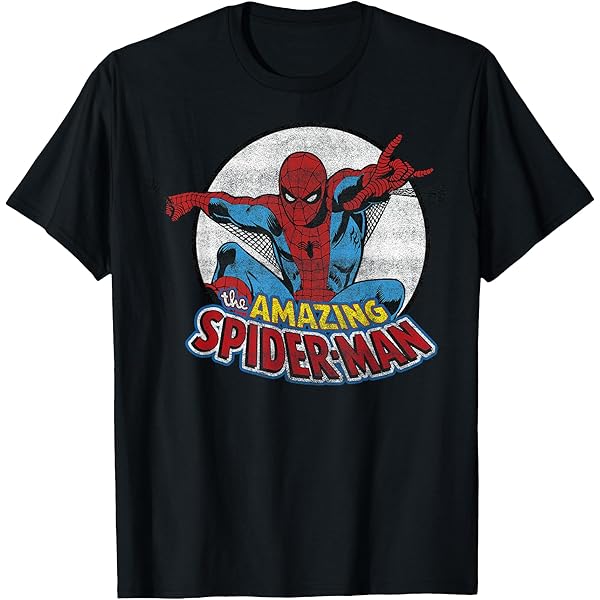 トップス LYFT SPIDER-MAN MULTI GRAPHIC VUNTAGE T Amazon.com: Marvel Amazing Spider-Man Retro Vintage Graphic T